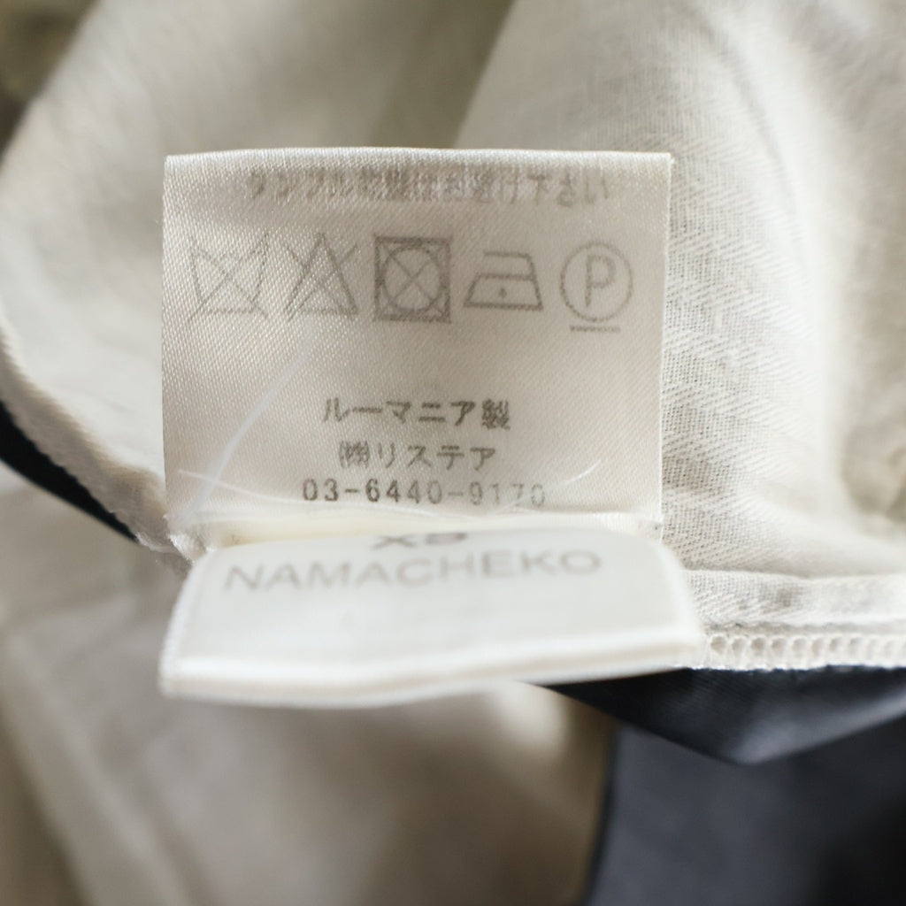 NAMACHEKO(ナマチェコ) MERO TROUSERS メロ ウールスラックス グレー NS190501