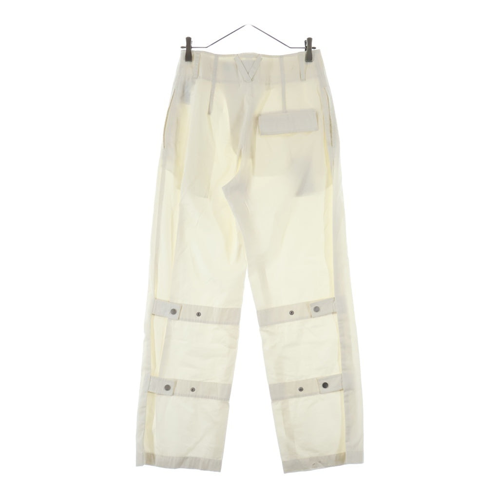 BOTTEGA VENETA(ボッテガヴェネタ) Nylon Wide Pants 714120 VA5Y0 ナイロンワイドパンツ ホワイト