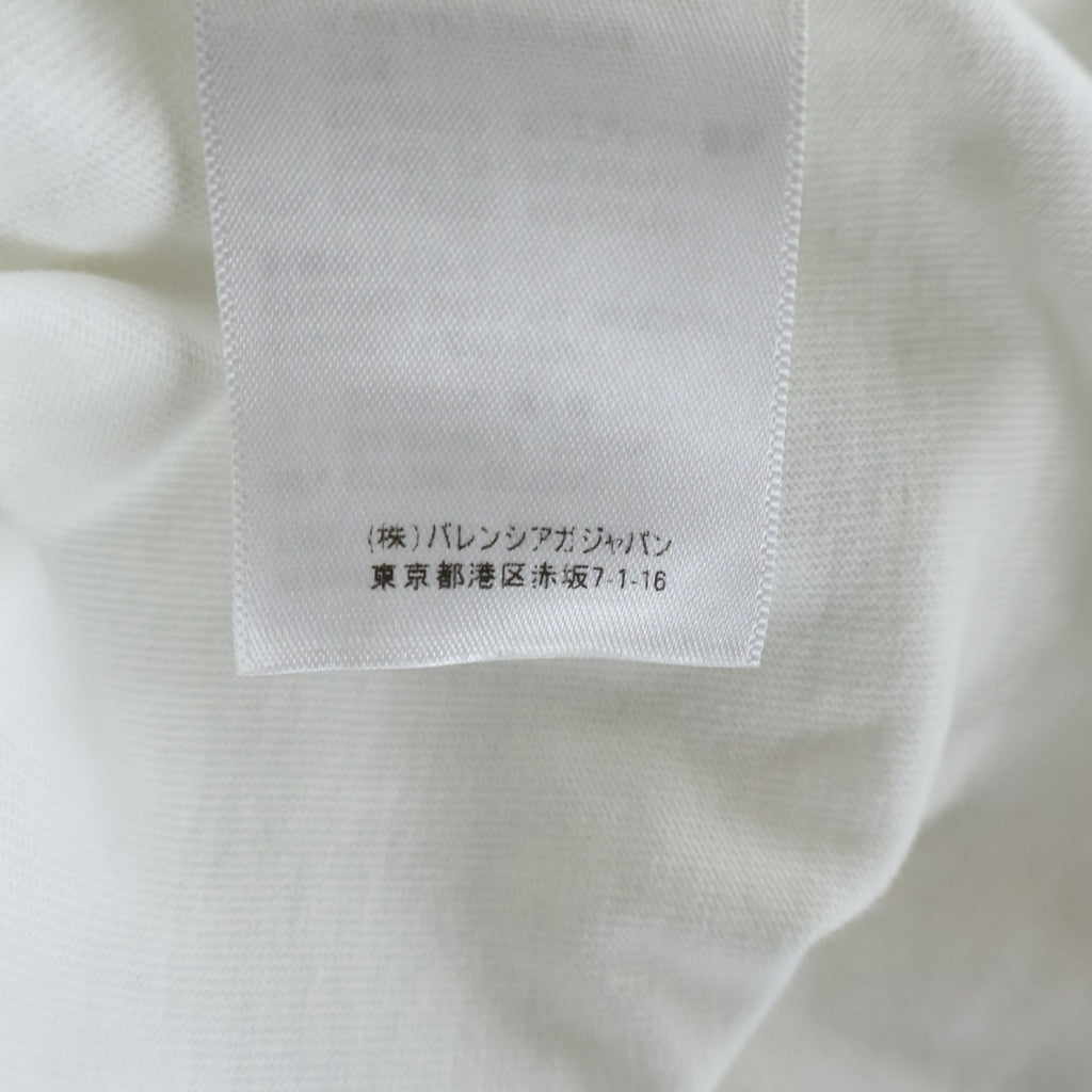 BALENCIAGA(バレンシアガ) 20SS SMILEY T-SHIRT スマイリー フロントプリントクルーネック半袖Tシャツカットソー ホワイト 641675 TKVA1