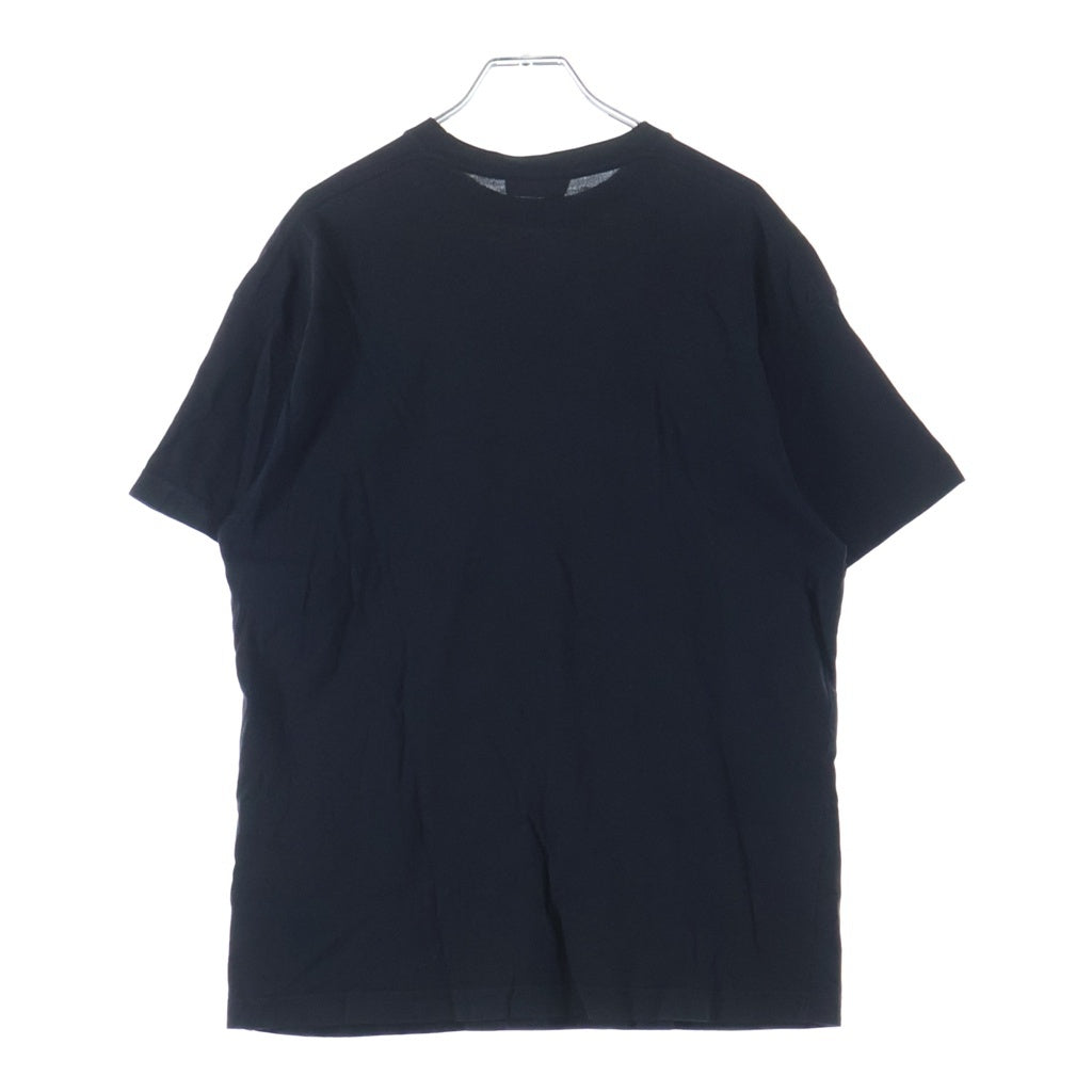 BALENCIAGA(バレンシアガ) 19SS フロントワンポイントロゴプリント クルーネック半袖Tシャツカットソー ブラック 613969