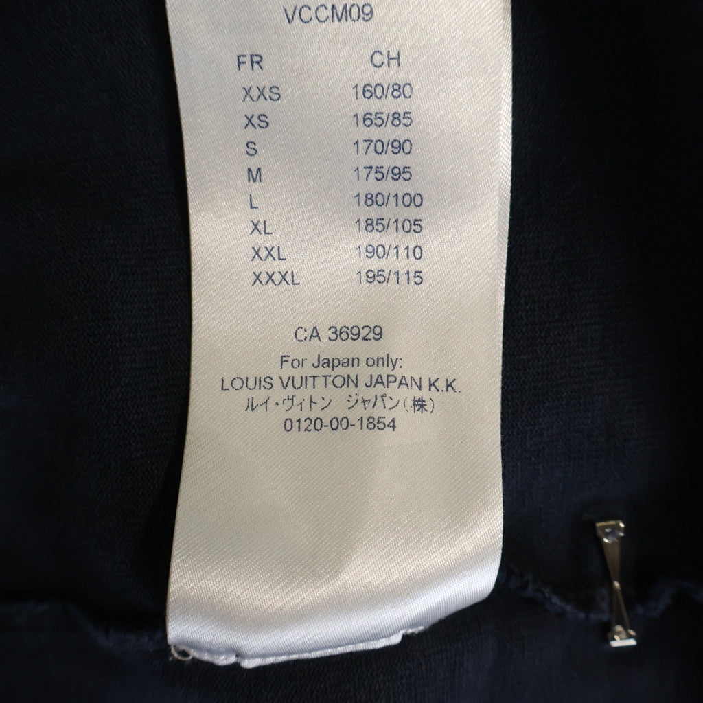 LOUIS VUITTON(ルイヴィトン) 21SS インサイドアウト バックネックタグ クルーネック長袖Tシャツカットソー ロンT ネイビーRM211Q JYN HIY46W RM211Q