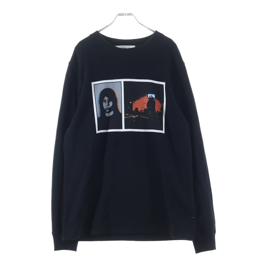 GIVENCHY(ジバンシィ) 17AW NEW CITY GIRL GRAPHIC SWEATSHIRT 17W 7154 653 ニュー シティー ガール グラフィックプリント クルーネック長袖スウェットトレーナー
