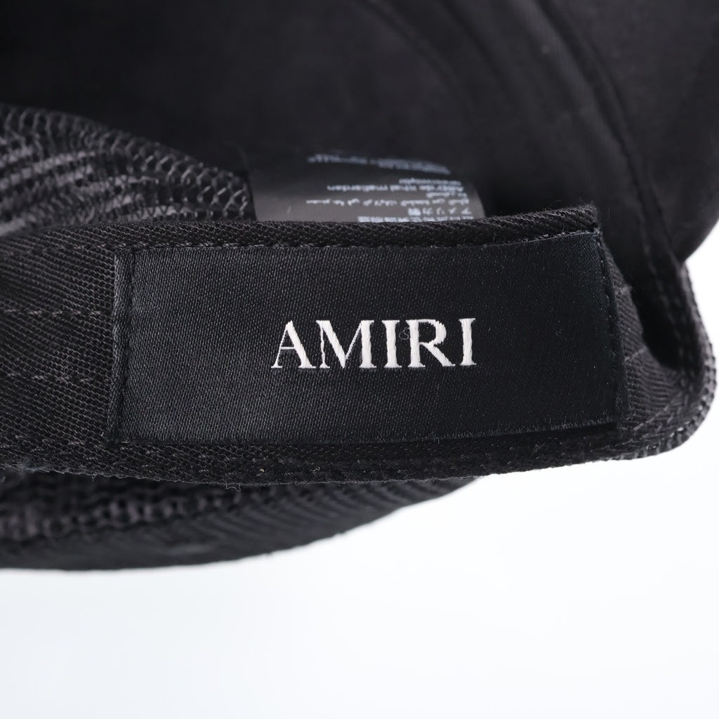 AMIRI(アミリ) 26SS Chateau Amiri Foam Trucker Hat トラッカーキャップ メッシュ ベースボールキャップ 帽子 ブラック/ホワイト AMSAHE1035