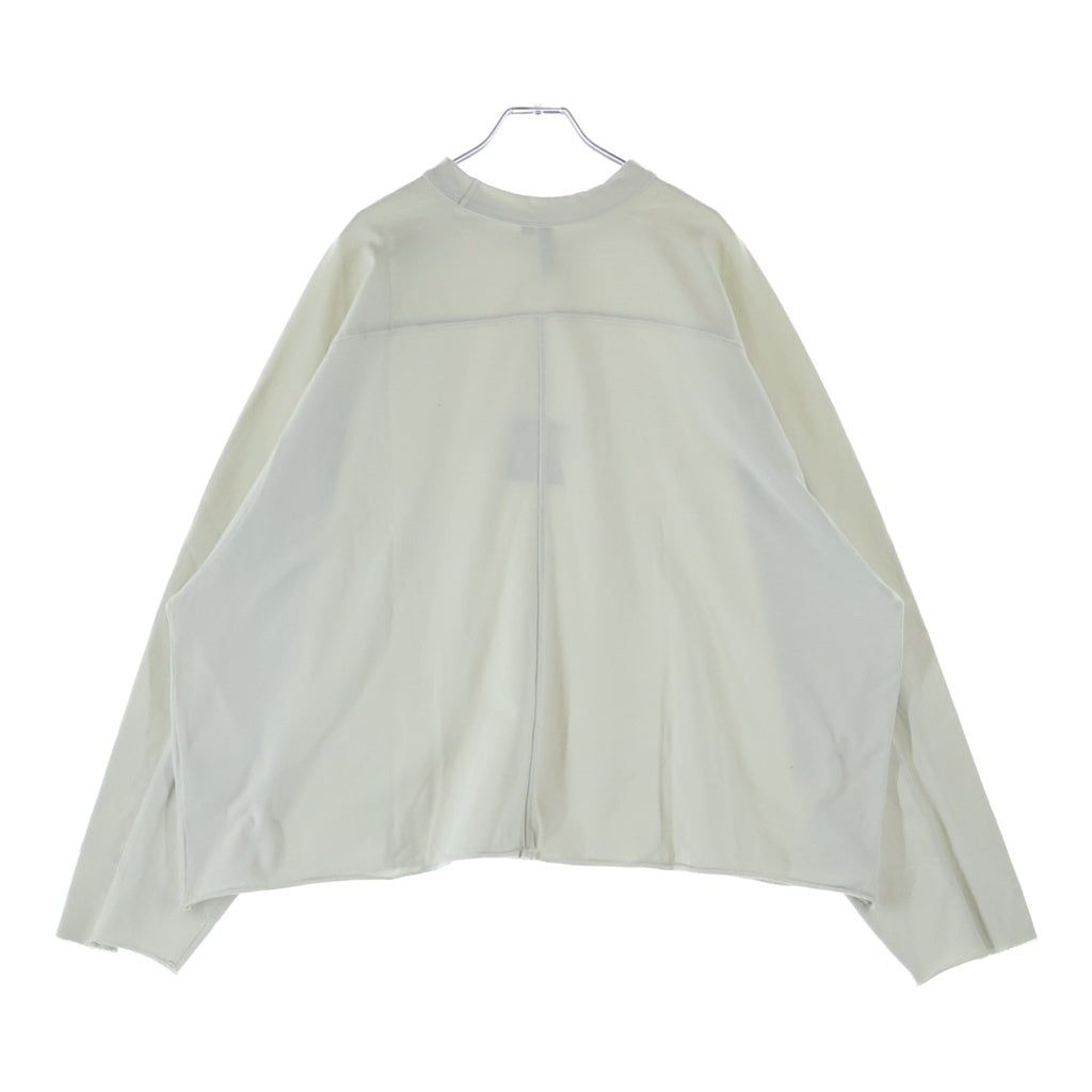entire studios(エンタイア スタジオ) HEAVY LS TEE ヘビー コットンクルーネック長袖Tシャツカットソー ロンT アイボリー ES2486RIM