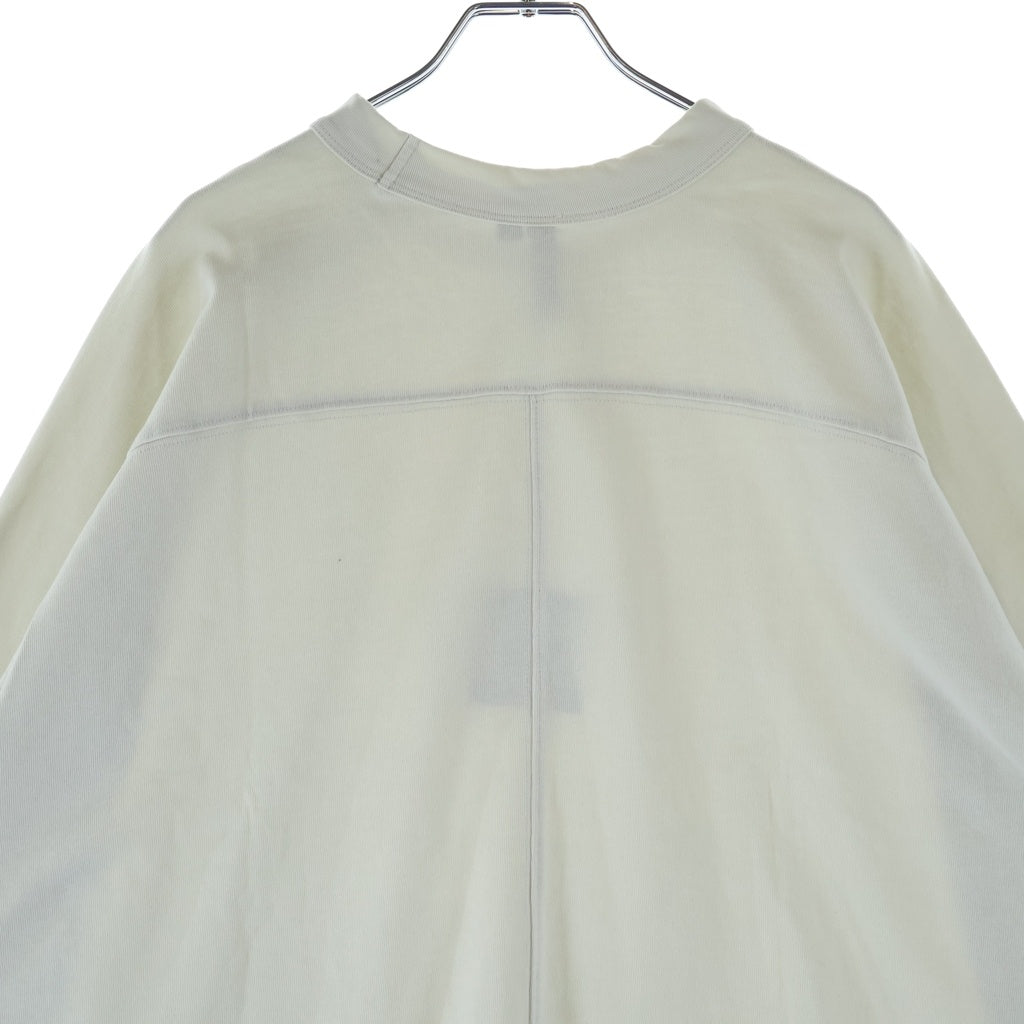 entire studios(エンタイア スタジオ) HEAVY LS TEE ヘビー コットンクルーネック長袖Tシャツカットソー ロンT アイボリー ES2486RIM