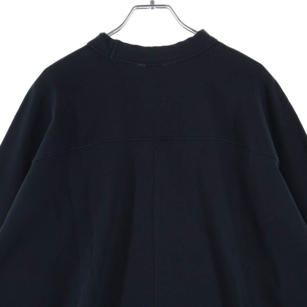 entire studios(エンタイア スタジオ) HEAVY LS TEE ヘビー コットンクルーネック長袖Tシャツカットソー ロンT ブラック ES2486SOM