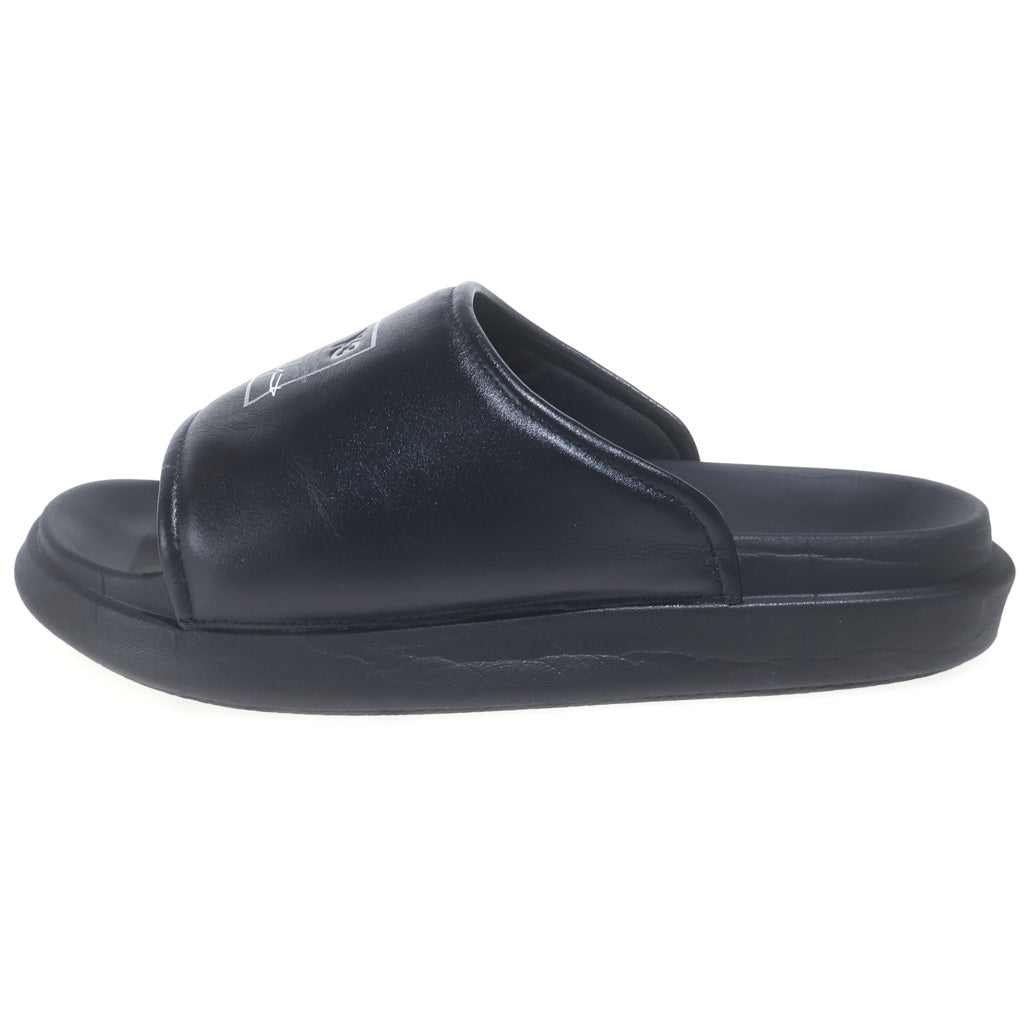 Y-3(ワイスリー) SLIDE Regular Fit Leather sandal スライド レギュラーフィットレザーサンダル ブラック KI4033