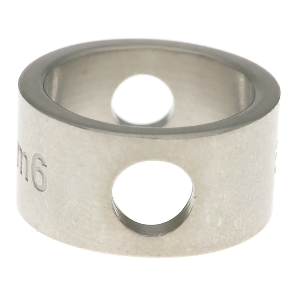MM6 Maison Margiela(エムエムシックスメゾンマルジェラ) 5mm カットアウト ワイド リング 指輪 シルバー SM7UQ0022 レディース