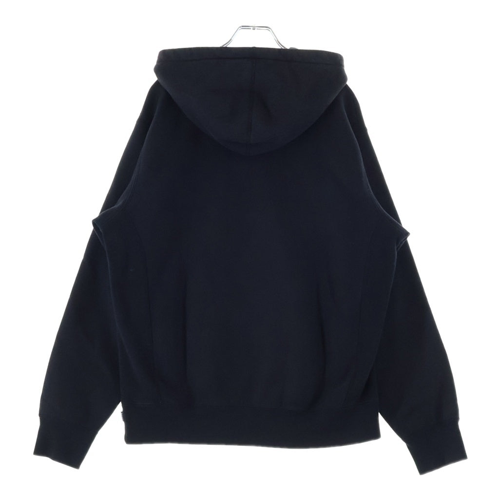 SUPREME(シュプリーム) 17AW Patent Chenille Arc Logo Hooded Sweatshirt パテント シェニール アーチロゴ フーデッド プルオーバー長袖スウェットパーカー フーディ ブラック -