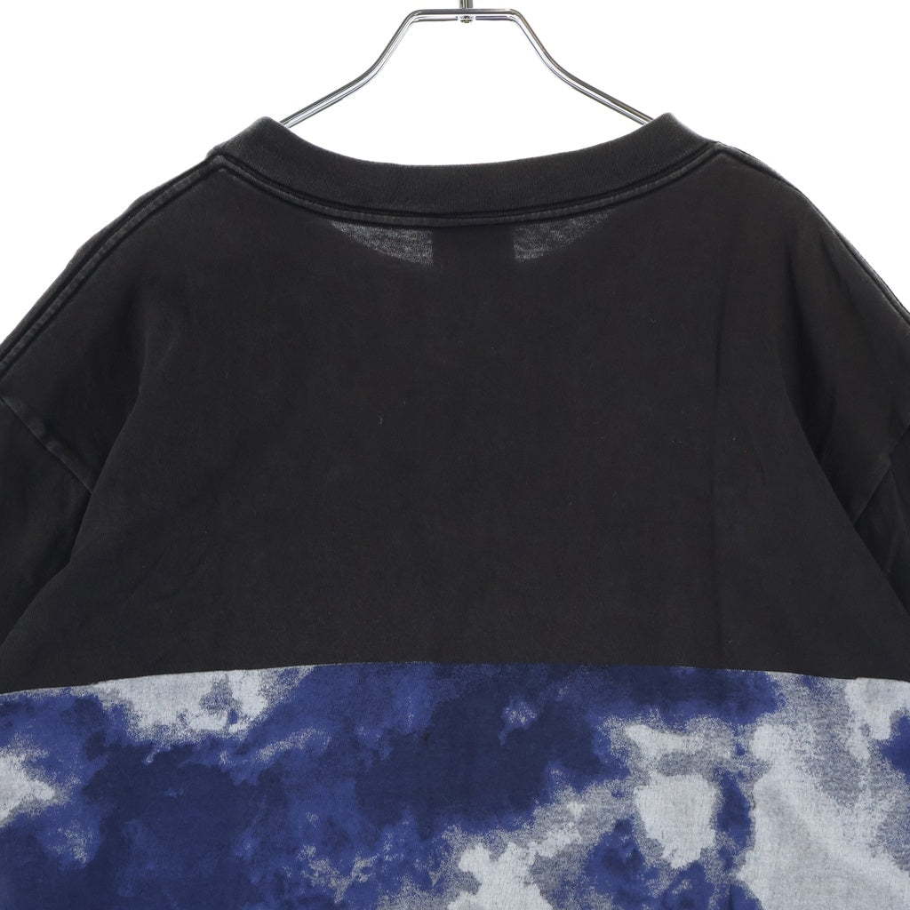 SAINT MICHAEL(セントマイケル) 21SS HEART SPEAKS TO TEE SM-S21-0000-009 ハート スピークス トゥ ヴィンテージ加工 クルーネック半袖Tシャツカットソー グレー