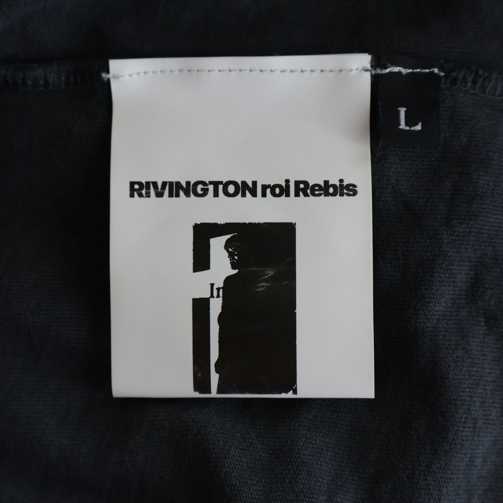 RIVINGTON roi Rebis(リヴィントンロイレビス) 26SS MEMBERSHIP USO TEE MUSO-SS00 メンバーシップ フェード加工 両面プリント クルーネック半袖Tシャツカットソー グレー