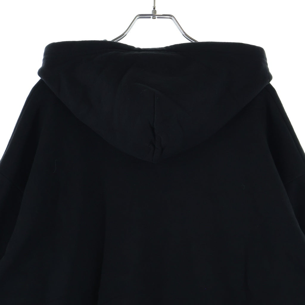 CHROME HEARTS(クロムハーツ) SWTSHRT HD ZIP アームロゴプリントジップアップパーカー フーディ ブラック