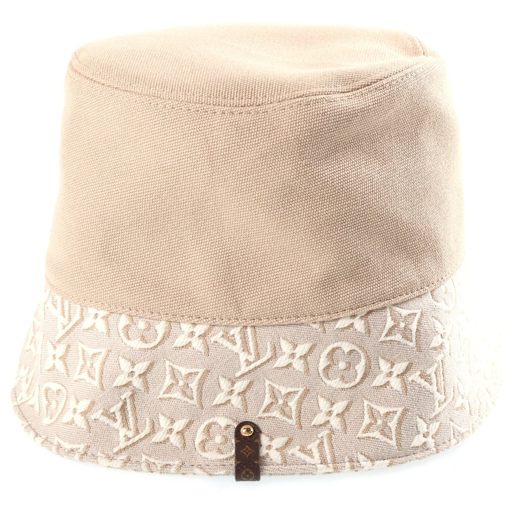 LOUIS VUITTON(ルイヴィトン) 26SS バケットハット モノグラム エンブレム 帽子 ベージュ M5650M レディース