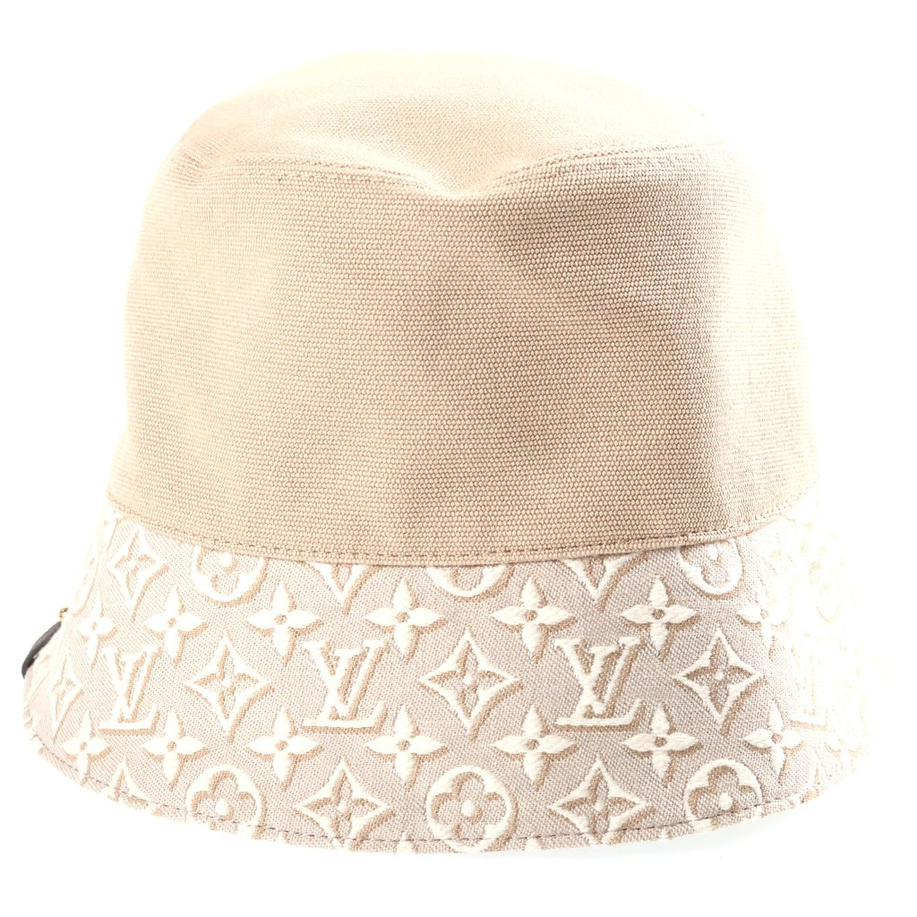 LOUIS VUITTON(ルイヴィトン) 26SS バケットハット モノグラム エンブレム 帽子 ベージュ M5650M レディース