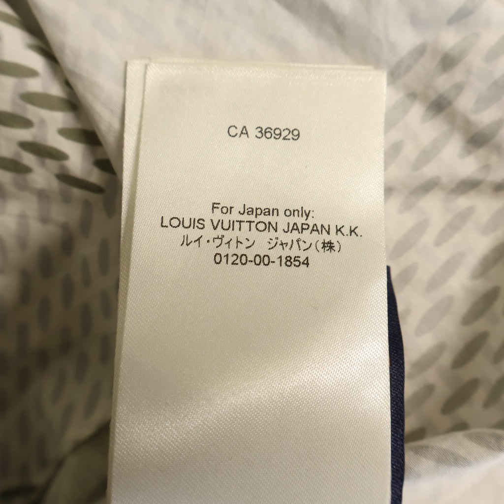 LOUIS VUITTON(ルイヴィトン) 24SS ダミエパターン ロングスリーブ 長袖シャツ ホワイト RM241-HQT-HQS81W