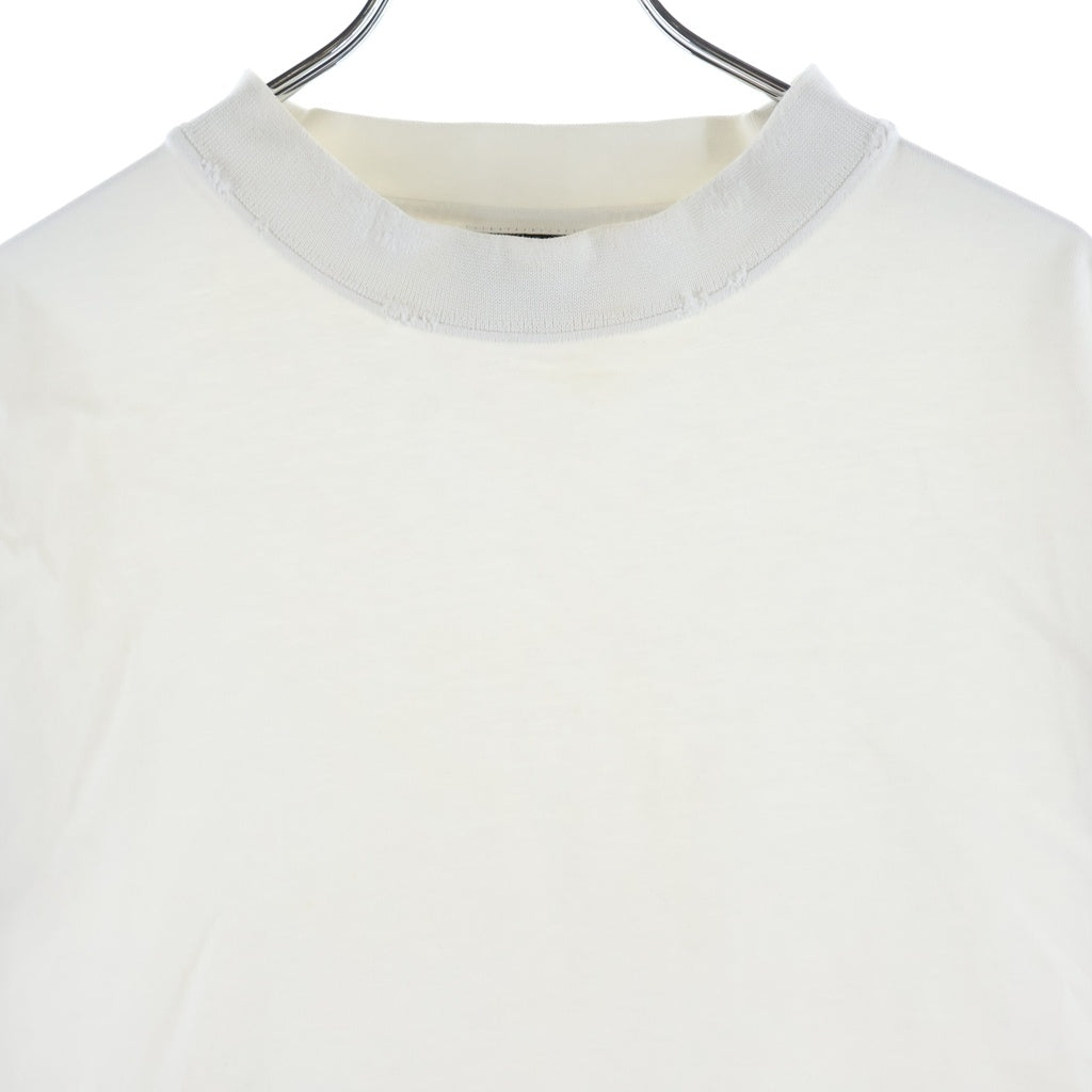 BALENCIAGA(バレンシアガ) ブランドロゴ バックプリント クルーネック 半袖Tシャツカットソー ホワイト 787349