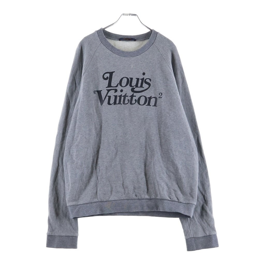 LOUIS VUITTON(ルイヴィトン) 20AWスクエアードロゴクルーネックスウェットトレーナー グレー RM202M UYR HJY13W