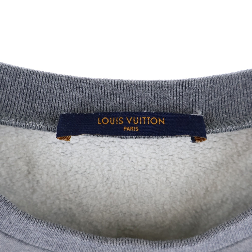 LOUIS VUITTON(ルイヴィトン) 20AWスクエアードロゴクルーネックスウェットトレーナー グレー RM202M UYR HJY13W