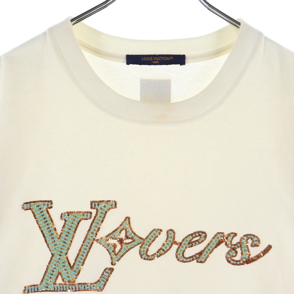 LOUIS VUITTON(ルイヴィトン) 24AW LVLovers ビジューロゴ装飾 半袖Tシャツ ホワイト RM242MM NPL HRY29W