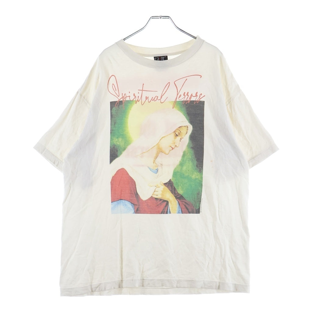SAINT MICHAEL(セントマイケル) 22AW SPIRITUL MARIA クルーネック半袖Tシャツカットソー ホワイト SM-A22-0000-008