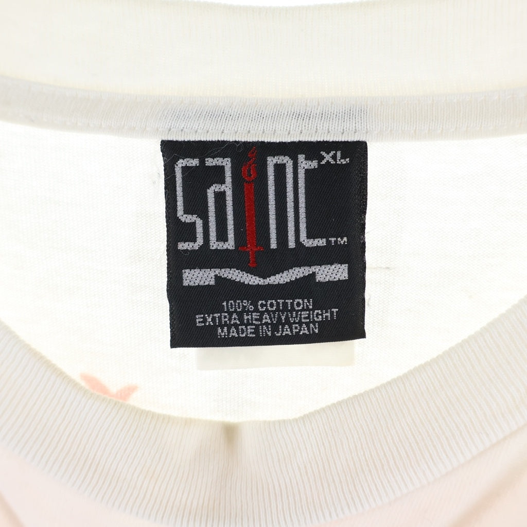 SAINT MICHAEL(セントマイケル) 22AW SPIRITUL MARIA クルーネック半袖Tシャツカットソー ホワイト SM-A22-0000-008
