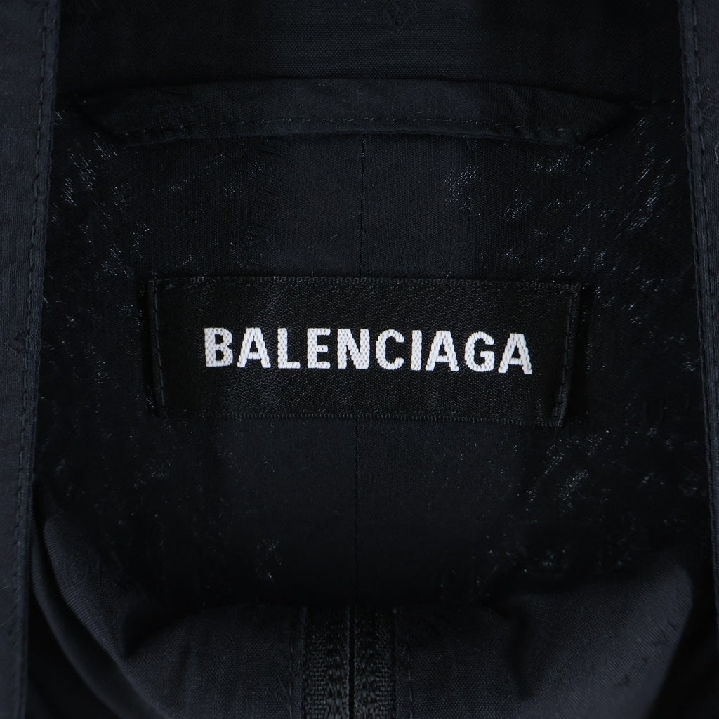 BALENCIAGA(バレンシアガ) 19SS TRACKSUIT POPLIN SHIRT JACKET ナイロントラックジャケット ブラック/ホワイト 571434