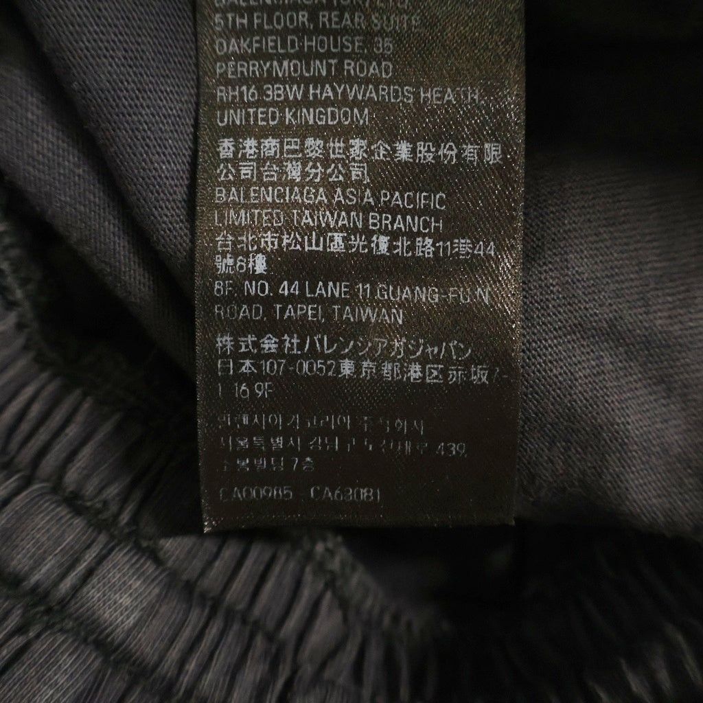 BALENCIAGA(バレンシアガ) 24AW LARGE SHORTS ロゴプリント ラージショーツ ショートパンツ ブラック 795261