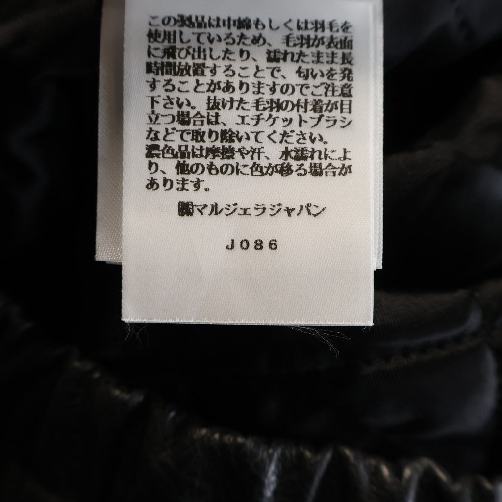 MM6 Maison Margiela(エムエムシックスメゾンマルジェラ) SPORTS JACKET ラグランスリーブ フェイクレザージャケット ブラック SH2AM0053-M35455