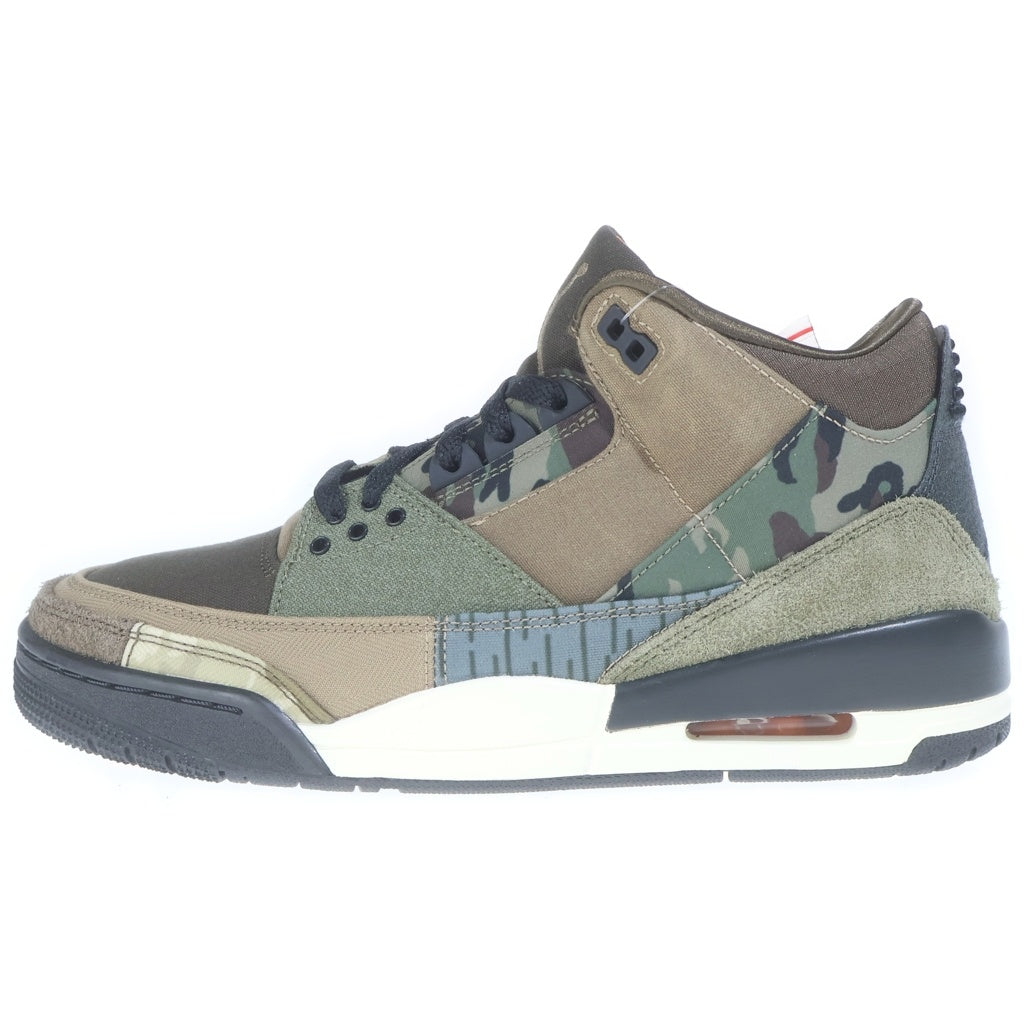 NIKE(ナイキ) AIR JORDAN 3 RETRO SE PATCHWORK DO1830-200 エアジョーダン1 レトロ パッチワーク | ダークヘーゼル ミッドカットスニーカー カモ US9/27cm