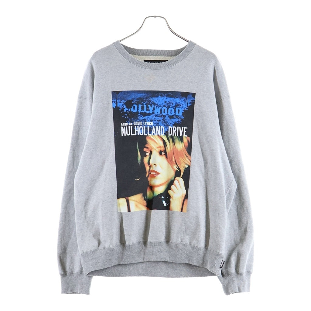 WACKO MARIA(ワコマリア) 26SS×MULHOLLAND DRIVE HEAVY WEIGHT CREW NECK SWEAT マルホランド ドライブ フロントプリント ヘビーウェイト クルーネック長袖スウェットトレーナー グレー