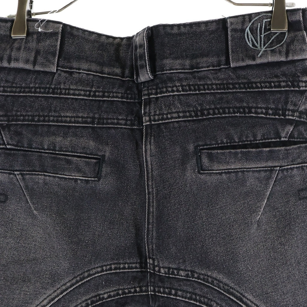 NO/FAITH STUDIOS(ノーフェイスストゥディオス) WAVE HEAVY DENIM ウェーブヘビーデニムパンツ ブラック