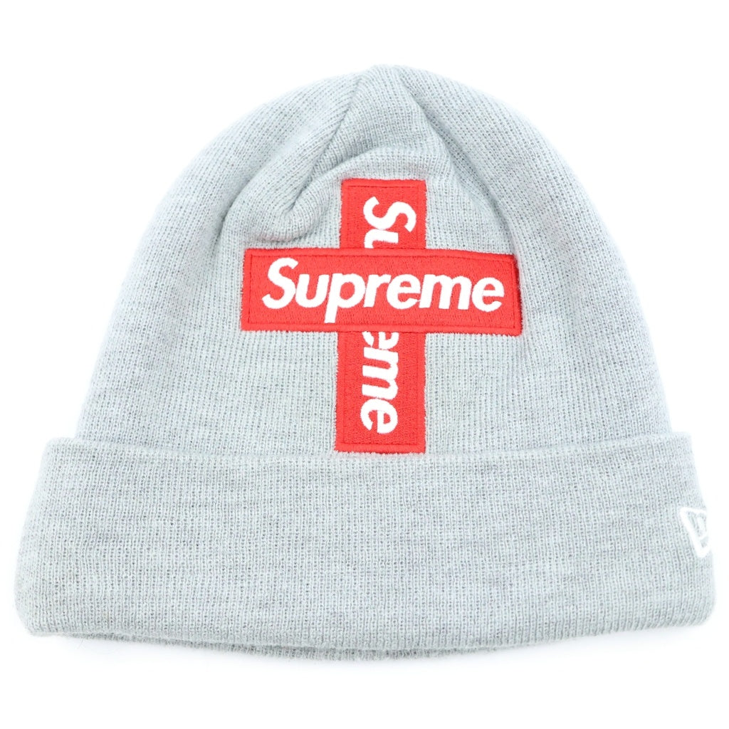 SUPREME(シュプリーム) ×NEW ERA 20AW Cross Box Logo Beanie ビーニー グレー
