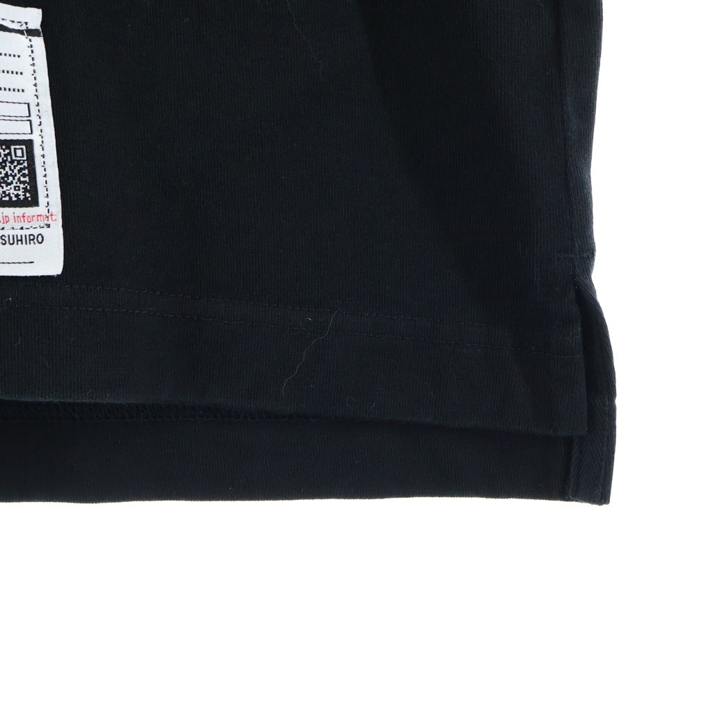 MAISON MIHARAYASUHIRO(メゾンミハラヤスヒロ) 25SS Leon Embroidery Ringer T-shirt レオン エンブロイダリー クルーネック半袖リンガーTシャツカットソー ブラック J14TS771