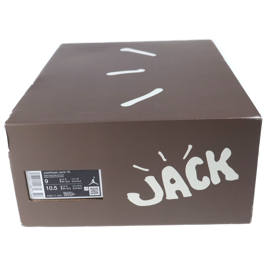 NIKE(ナイキ) ×TRAVIS SCOTT JORDAN JUMPMAN JACK TR FZ8117-204 トラヴィススコット ジャンプマンジャック ローカットスニーカー ブラウン/ブラック US9/27cm
