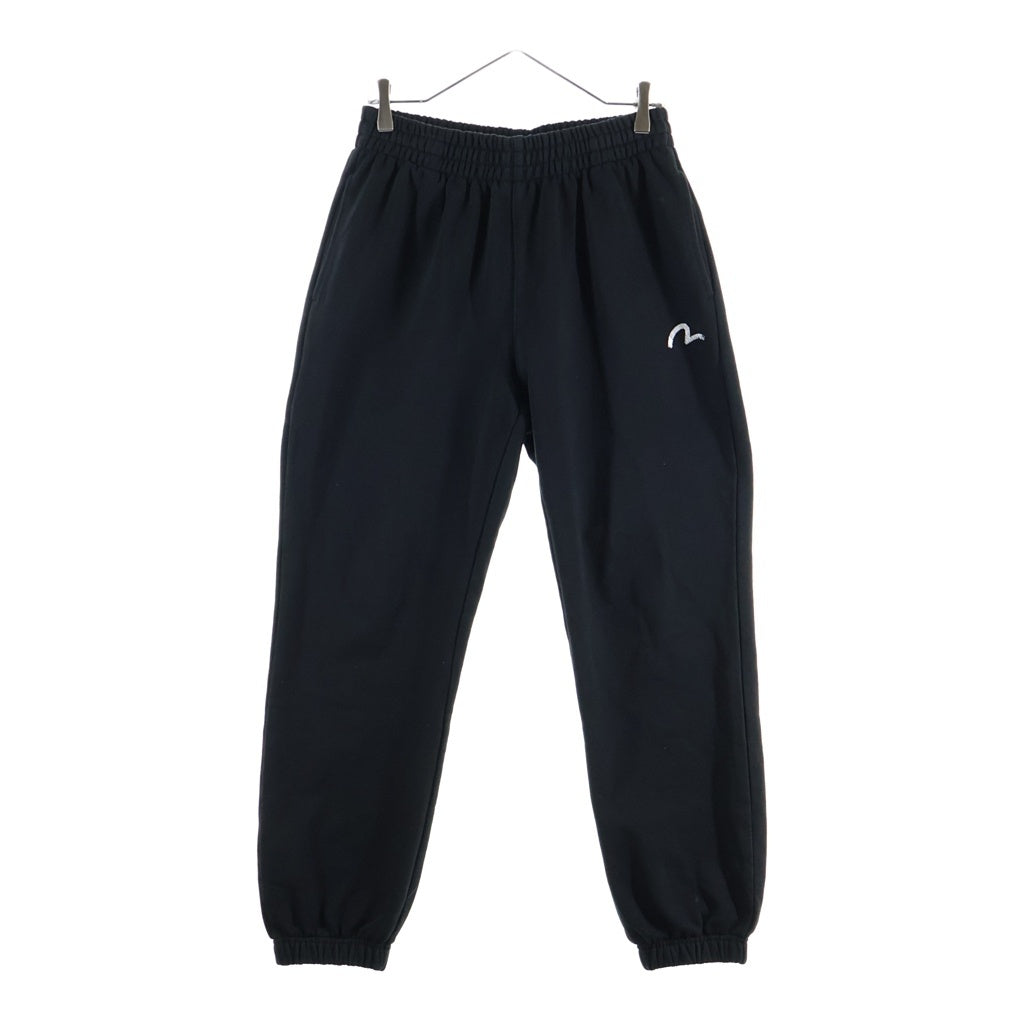EVISU(エビス) Sweat and Jogger Pants バックカモメプリント スウェットジョガーパンツ ブラック EX2UZP701