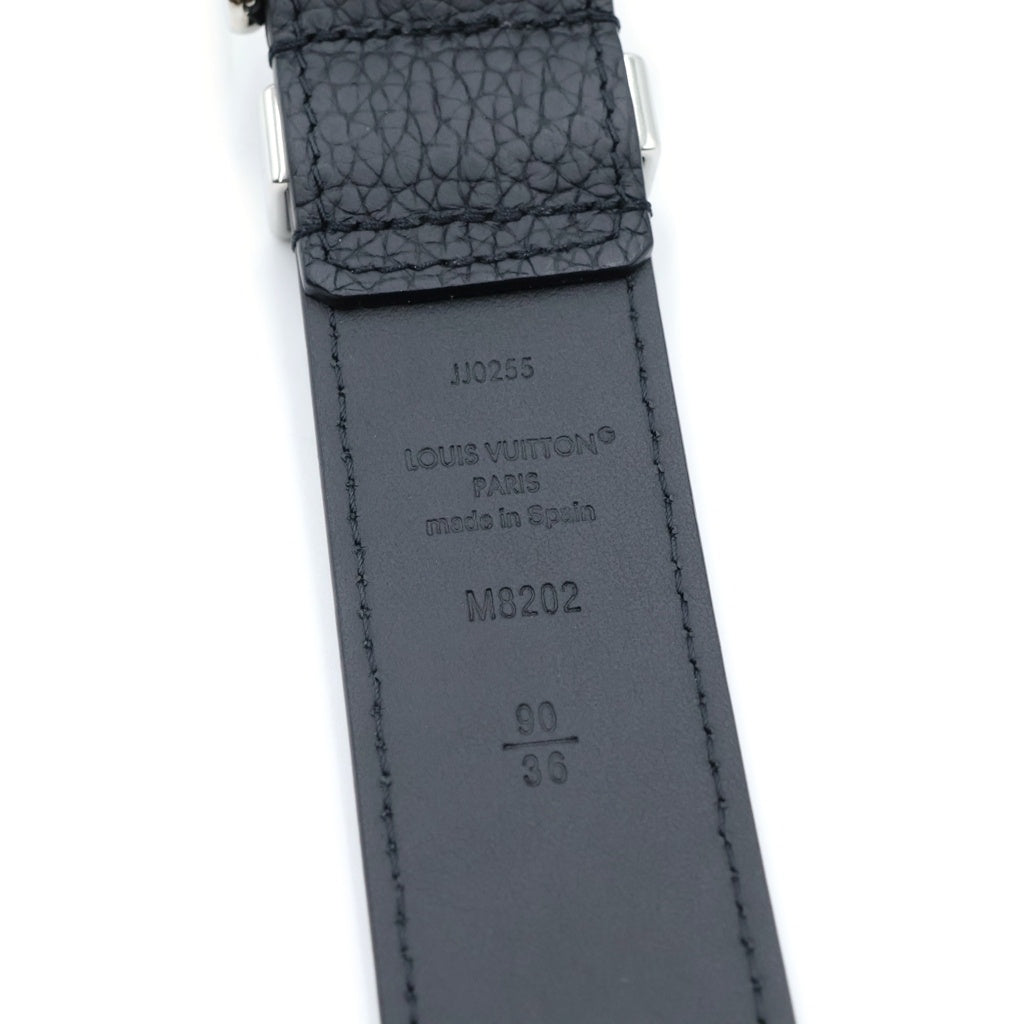 LOUIS VUITTON(ルイヴィトン) ベルト・ポンヌフ LVロゴバックル トリヨンレザー ブラック M8202