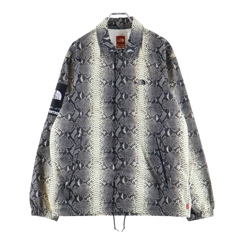 SUPREME(シュプリーム) 18AW ×THE NORTH FACE Snakeskin Taped Seam Coaches Jacket ザ ノースフェイス スネークスキン テープド シーム コーチジャケット グレー NP11803I
