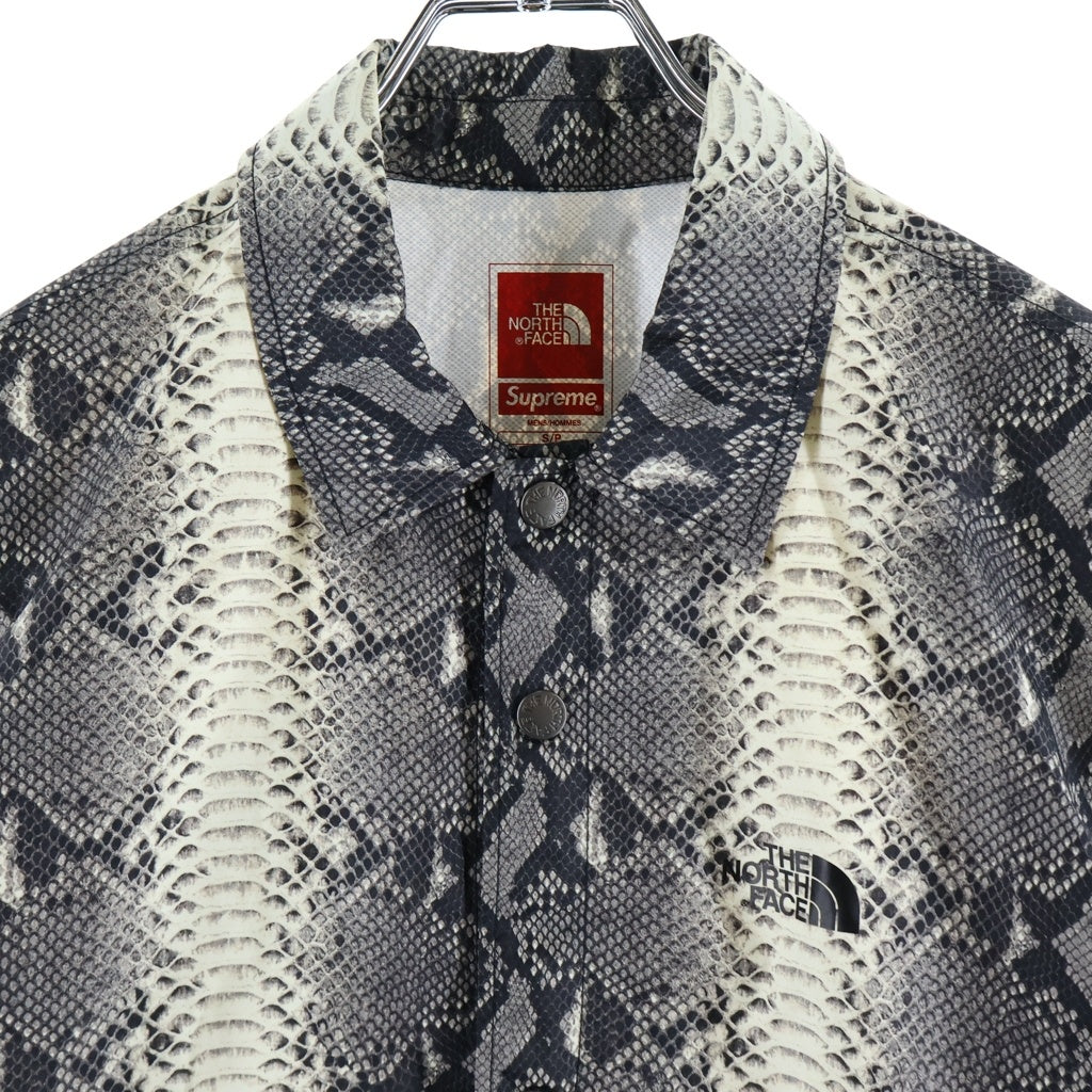 SUPREME(シュプリーム) 18AW ×THE NORTH FACE Snakeskin Taped Seam Coaches Jacket ザ ノースフェイス スネークスキン テープド シーム コーチジャケット グレー NP11803I