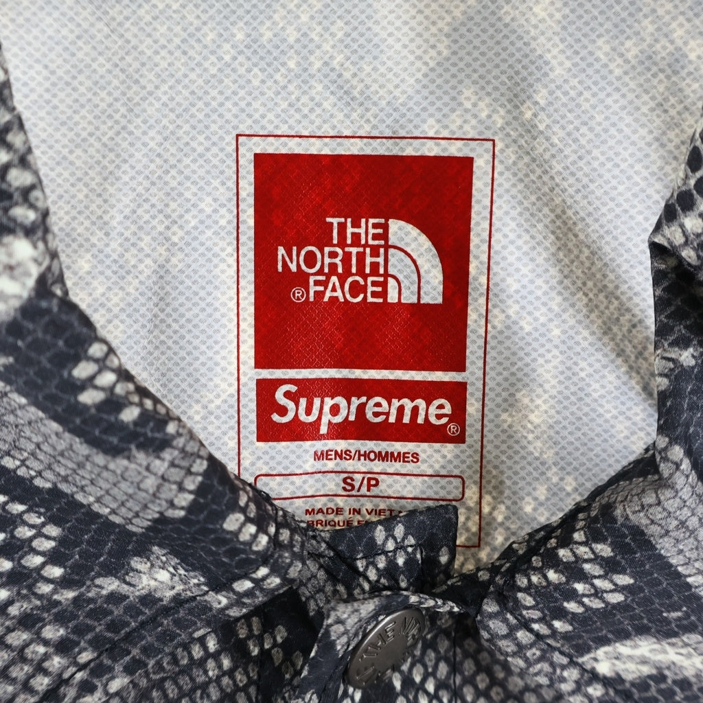 SUPREME(シュプリーム) 18AW ×THE NORTH FACE Snakeskin Taped Seam Coaches Jacket ザ ノースフェイス スネークスキン テープド シーム コーチジャケット グレー NP11803I