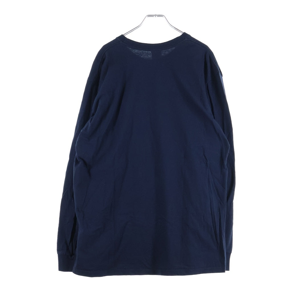 SUPREME(シュプリーム) 20AW Box Logo L/S Tee ボックスロゴ クルーネック長袖Tシャツカットソー ロンT ネイビー
