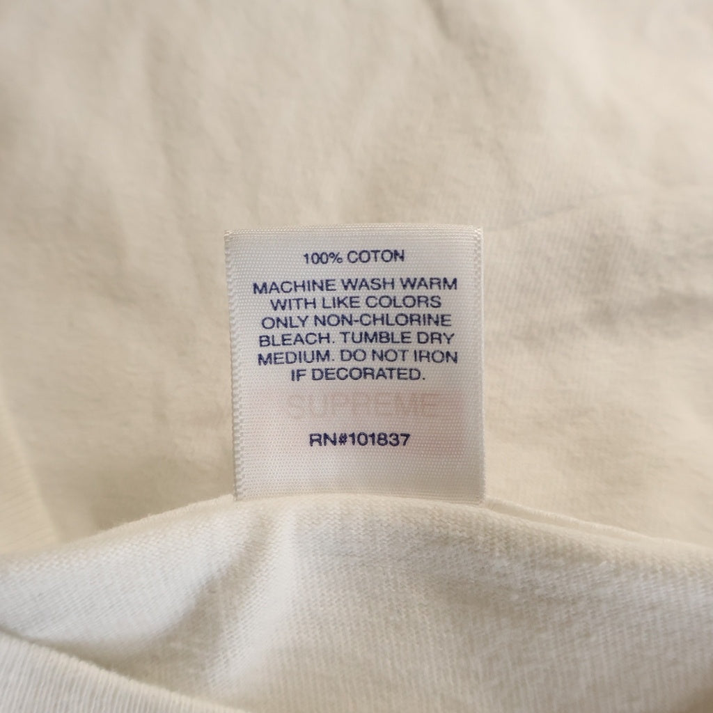 SUPREME(シュプリーム) 20AW Box Logo L/S Tee ボックスロゴ クルーネック長袖Tシャツカットソー ロンT ホワイト