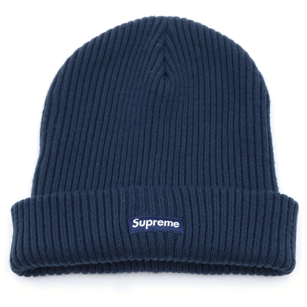 SUPREME(シュプリーム) Overdyed Beanie オーバーダイ スモールボックスロゴ ニットビーニー 帽子 ネイビー