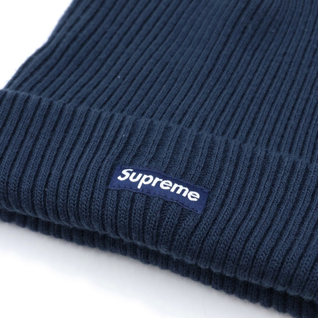 SUPREME(シュプリーム) Overdyed Beanie オーバーダイ スモールボックスロゴ ニットビーニー 帽子 ネイビー