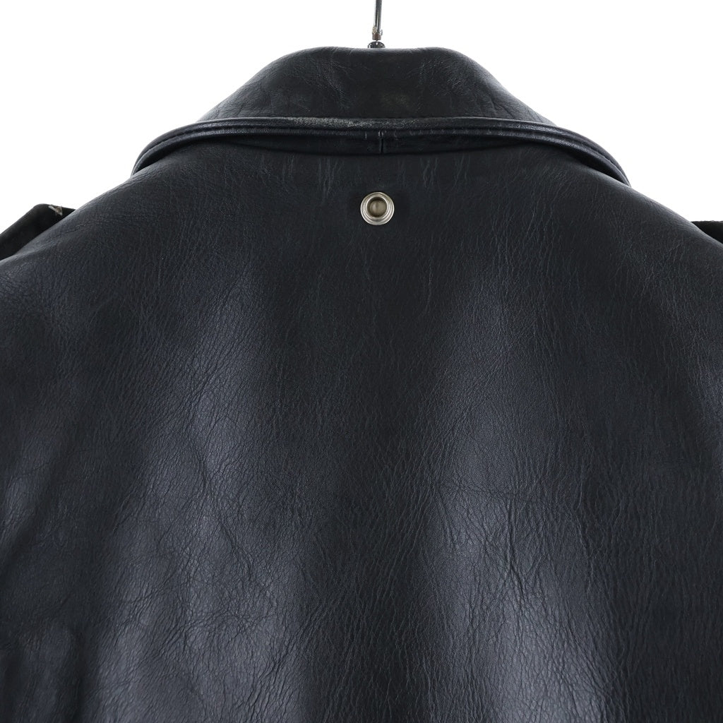 SCHOTT(ショット) ONESTAR TALL ワンスター 中綿 カウレザー ダブルライダースジャケット ブラック 7164