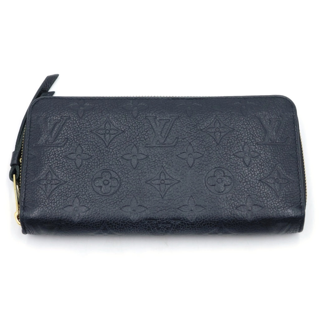 LOUIS VUITTON(ルイヴィトン) モノグラムアンプラント ジッピーウォレット ロングウォレット 財布 レザー ゴールド金具 ブラック レディース M61864
