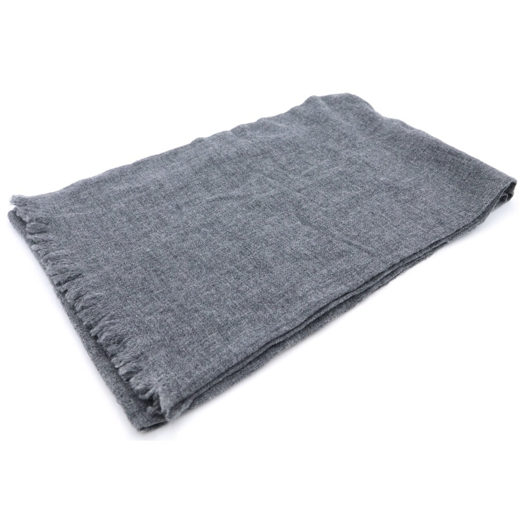 Yohji Yamamoto POUR HOMME(ヨウジヤマモト プールオム) 23AW WOOL STALL ウールストール マフラー グレー HJ-L01-164