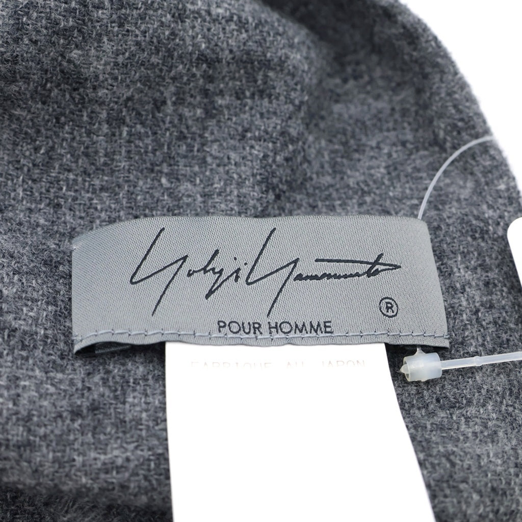 Yohji Yamamoto POUR HOMME(ヨウジヤマモト プールオム) 23AW WOOL STALL ウールストール マフラー グレー HJ-L01-164