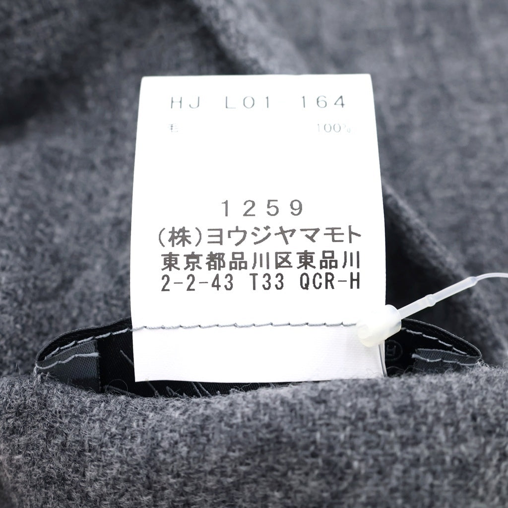 Yohji Yamamoto POUR HOMME(ヨウジヤマモト プールオム) 23AW WOOL STALL ウールストール マフラー グレー HJ-L01-164