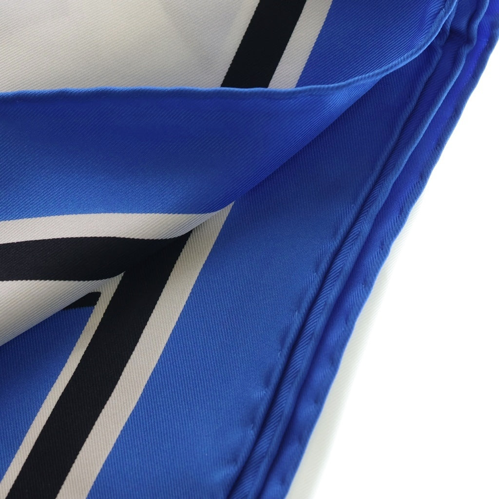 CHROME HEARTS(クロムハーツ) CH SCARF セメタリープリントシルクスカーフ ブルー