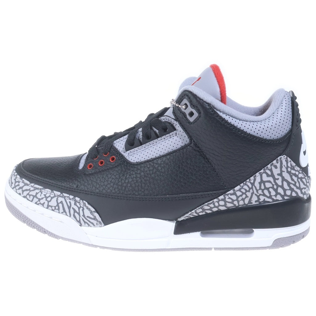 NIKE(ナイキ) Air Jordan 3 Retro Black Cement エアジョーダン3 レトロ OG ブラックセメント ハイカットスニーカー US10/28cm ブラック 854262 001
